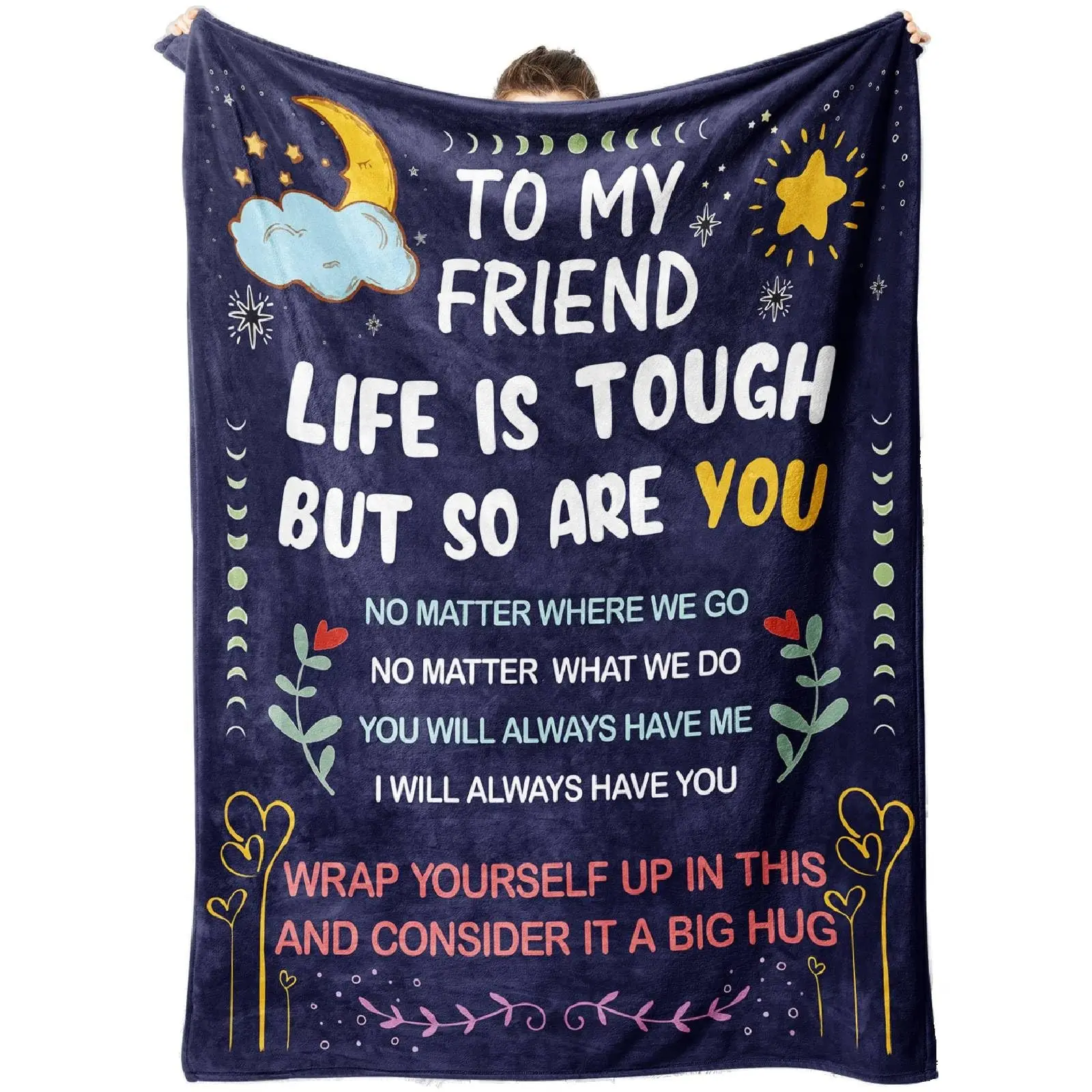1PC Birthday blanket gift for best friend, special blanket friendship gift, softest blanket for women and men, Christmas gift, holiday gift, multi-purpose blanket suitable for all seasons, machine washable