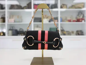 Pre-owned GUCCI GG CLOTH CANVAS Shoulder Bags GUCCI HORSEBIT HANDBAG