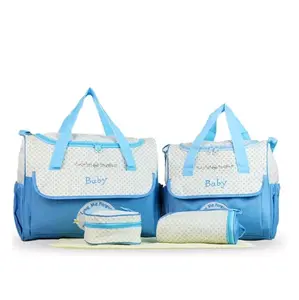 Baby Diaper Bag Set, 5-Piece Baby & Maternity Travel Gear Organizer Bag