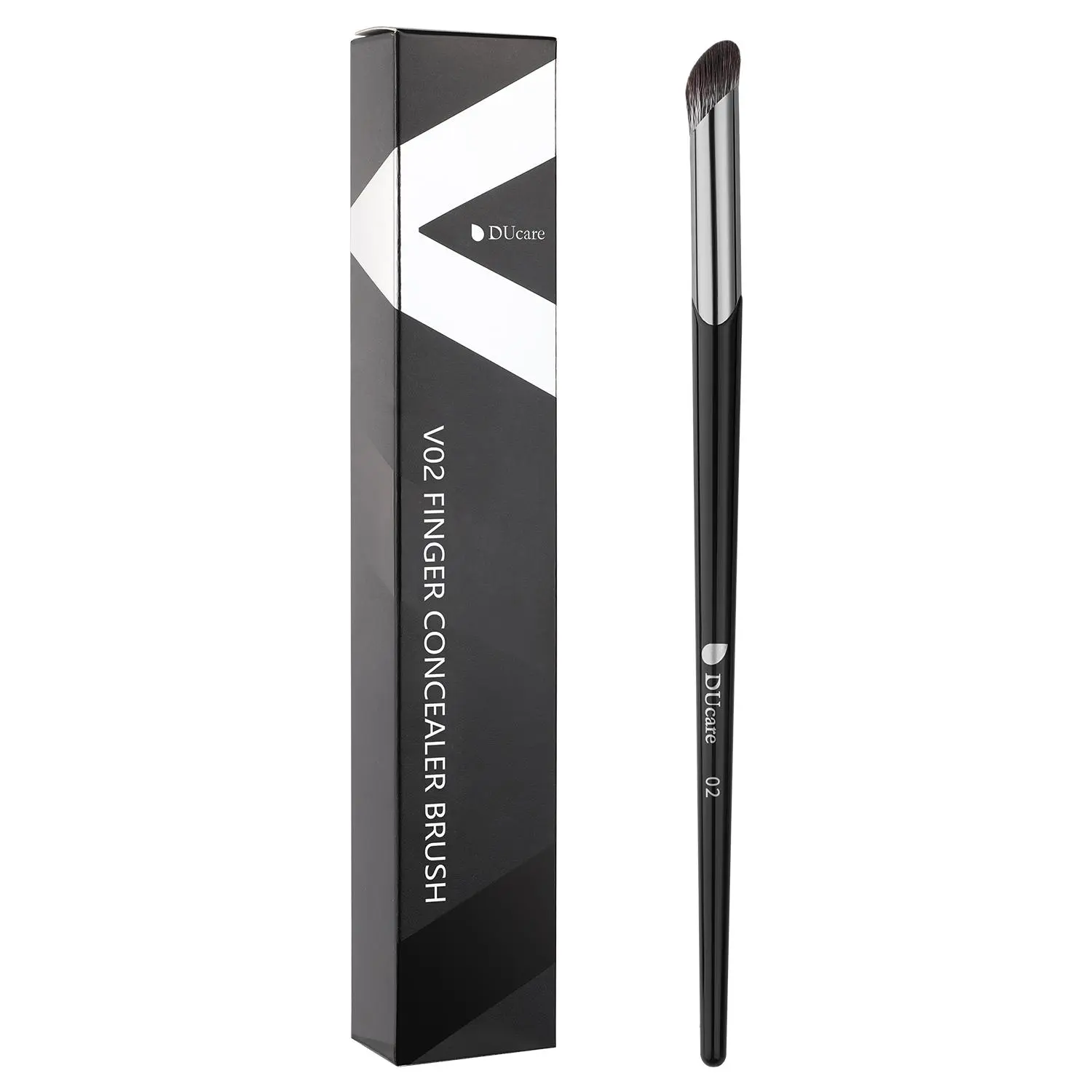 DUcare V Series Finger Shape Concealer Brush, Makeup Brush for Accurate Coverage, Nose Contour Makeup Brush for Liquid and Cream Blending and Diffusing