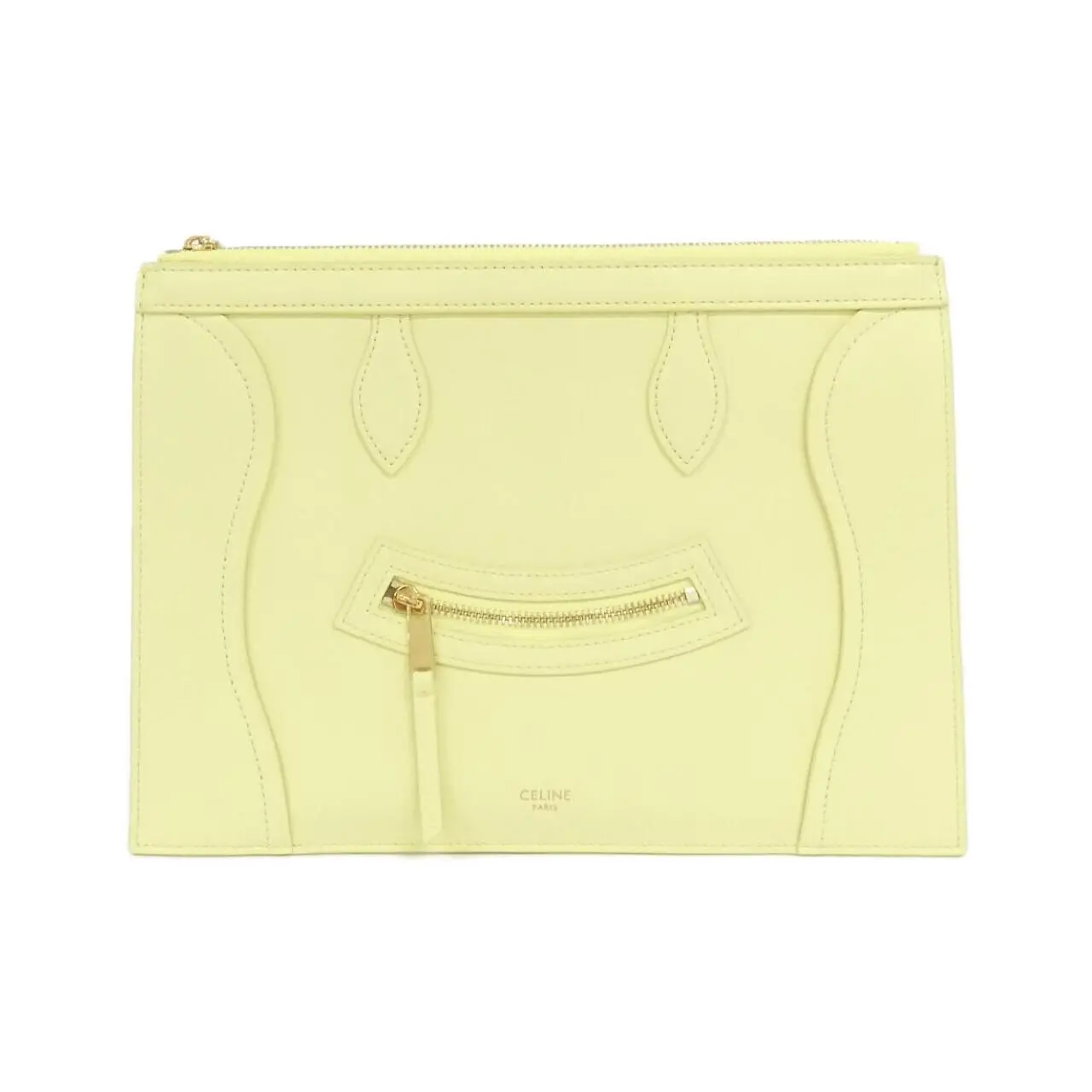 Pre-owned Celine Calfskin Small Leather Goods Calf Pouch