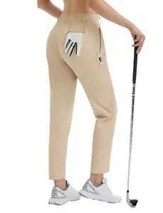baleaf Women's 27" Golf Pants with Belt Loops Zipper Pockets UPF 50+ Stretchy Travel Work Trousers Casual Business Teacher School baleaf Women's 27" Golf Pants with Belt Loops Zipper Pockets UPF 50+ Stretchy Travel Work Trousers Casual Business Teacher School