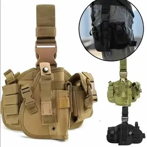 Tactical Quick-Draw Leg Holster with Magazine Pouch – Adjustable Thigh Rig, Secure Fit Outdoor Survival Gear