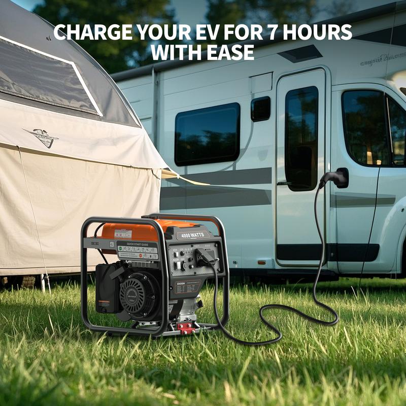 Efurden Outdoor Power Equipment 4000 Watts Portable Generator, Open ...