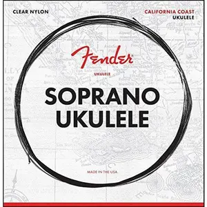 Fender 90S California Coast Clear Nylon 4-String Soprano Ukulele Strings