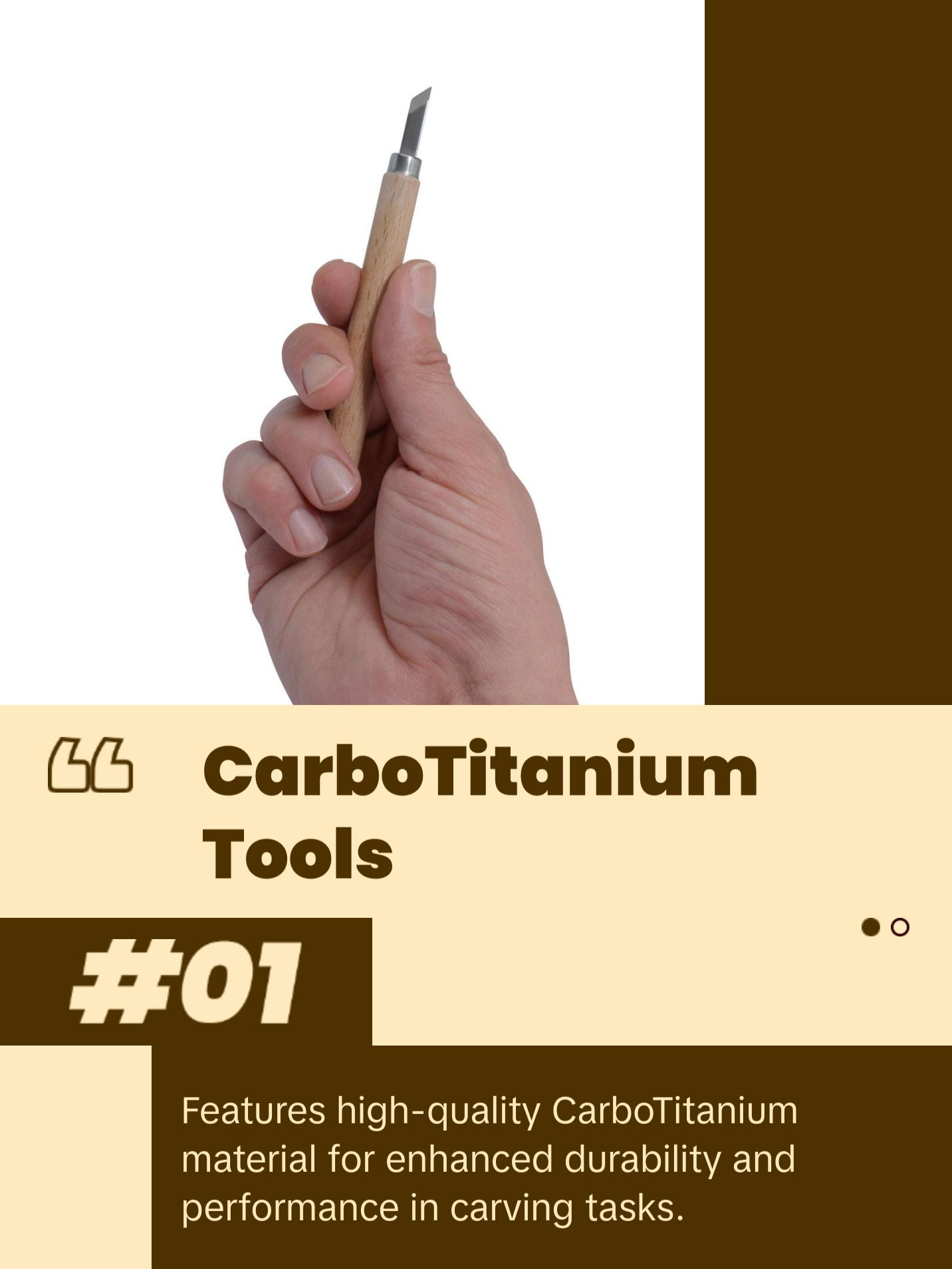 Westcott CarboTitanium Carving Tools Set, 12-Piece Set (17979-Parent)