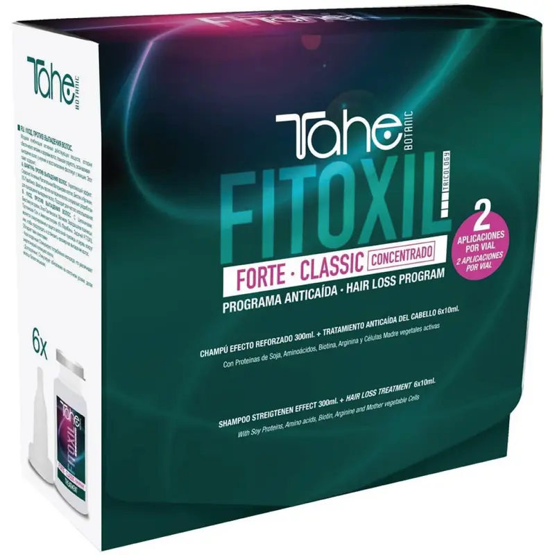 Tahe Small Pack Fitoxil Forte Classic (Shampoo 300ml+ Ampoules 6x10ml) Hair Loss Program