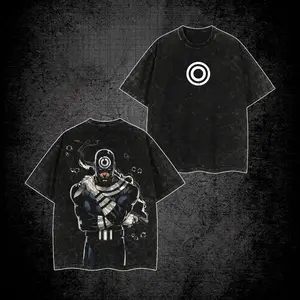 Bullseye Daredevil Enemy Acid Washed Shirt, Supervillain Graphic Shirt, Double Printed Oversized Tee, TV Series Character Shirt, Comic Fans T-Shirt, Streetwear Graphic Tee
