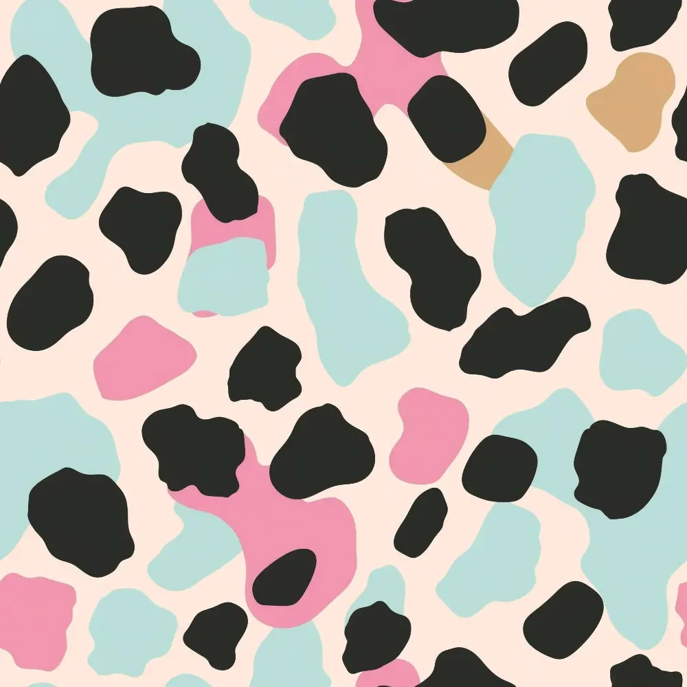 Pastel Leopard Skins Pattern 10 Quilting Cotton Fabric
