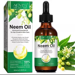 Hair Growth Neem Oil for hair loss , oil to strengthen hair roots , Ayurveda Oil, balance scalp care , reduces fine lines and wrinkles , dark spots , cold pressed unrefined