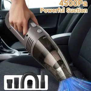 Mini Car Vacuum Cleaner -Powerful Suction. High-Performance. Compact & 12V Efficient - Effortlessly Cleans Every Gap And Groove In Your Car Interiol