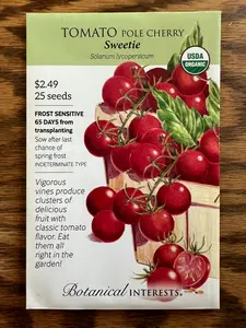 Tomato Pole Cherry Sweetie Seeds - 25 count