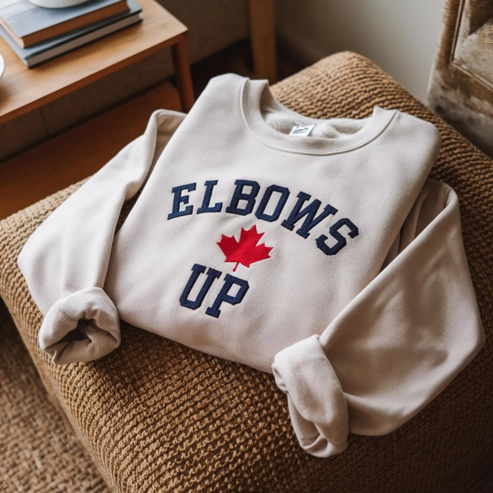 Embroidered Elbows Up Canada Sweatshirt, Canada is Not For Sale Shirt, Free Canada Sweatshirt & Apparel, Gift for Canadians