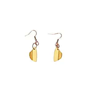 Bamboo Cutting Board Earrings - Handcrafted Artistry & Distinctive Design - Unique One-of-a-Kind Jewelry for Women