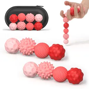 Fidget Magnetic Balls Toys, 8Pcs Silicone Sensory Stress Relief Toys for Adults,Teens with Autism, Anxiety, Quiet Executive Desk Magnet Ball for Office,Stocking Stuffers for Teens Girls Womens Gifts