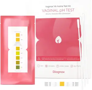 Feminine PH Test Kit with Sterile Swabs - Feminine PH Balance, BV and Yeast Infection Test - 10 Tests