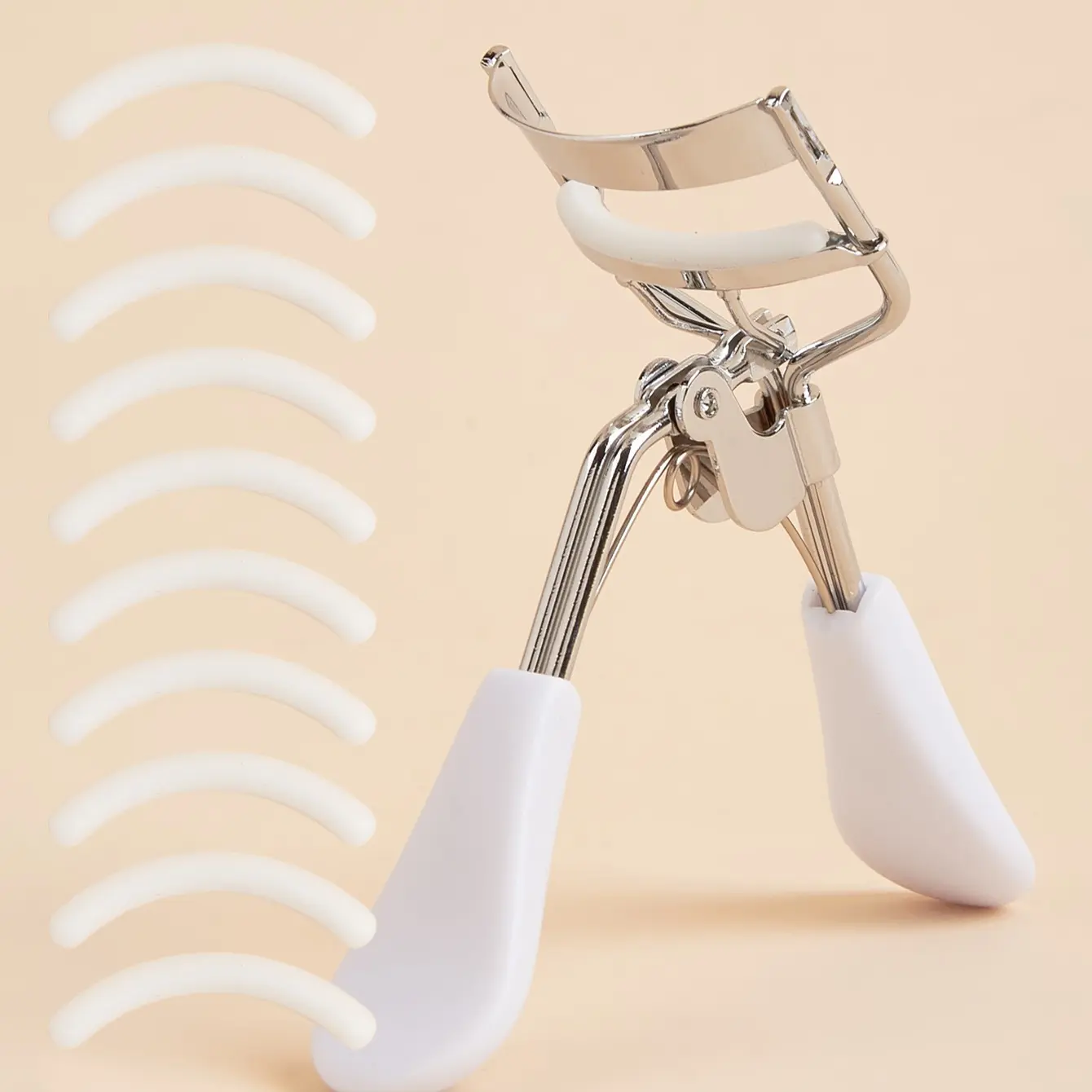 Handle Stainless Steel Classic Lash Curler, Long-Lasting Makeup Tool, Curling Lashes, Non-Slip Grip, Easy to Use, Portable, Perfect Gift, Eyelash Curler