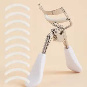 Handle Stainless Steel Lash Curler, Long-Lasting Makeup Tool, Non-Slip Grip, Easy to Use, Portable, Perfect Gift