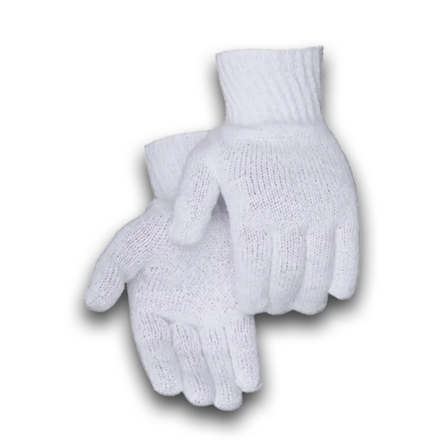 Knit Glove Liner 96301, Breathable Cotton-Poly Material, Snug Fit for Cold Weather Construction Work Safety Equipment