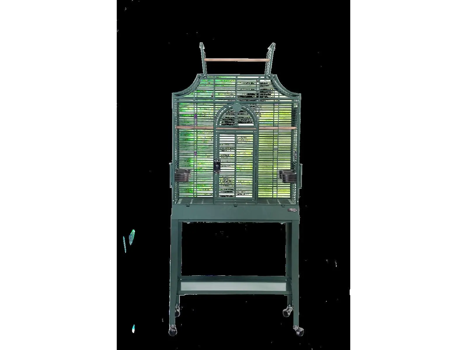 A&E Cage MA2818FL HQ Green 28x18 in. Metal Frame Elegant Style Flight Cage with Opening Top
