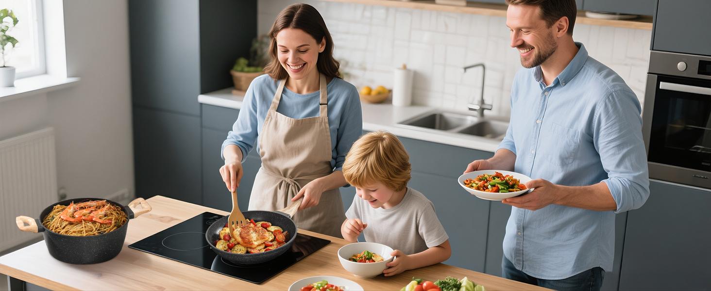 SODAY 12 Pcs Pots and Pans Set Non Stick, Kitchen Cookware Sets White Granite Nonstick Cooking Set with Frying Pans, Saucepans,Nonstick Pots with Glass Lid (NO PFOS, PFOA),Kitchenware,stock up on specials, DealsForYouDays,Father's Day Gift SODAY 12 Pcs Pots and Pans Set Non Stick, Kitchen Cookware Sets White Granite Nonstick Cooking Set with Frying Pans, Saucepans,Nonstick Pots with Glass Lid (NO PFOS, PFOA),Kitchenware,stock up on specials, DealsForYouDays,Father's Day Gift