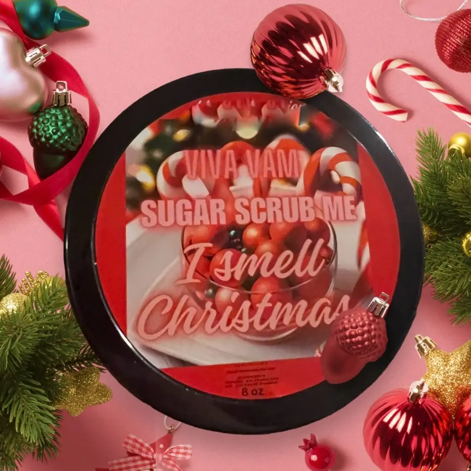8oz I smell Christmas  Sugar Scrub Me Organic