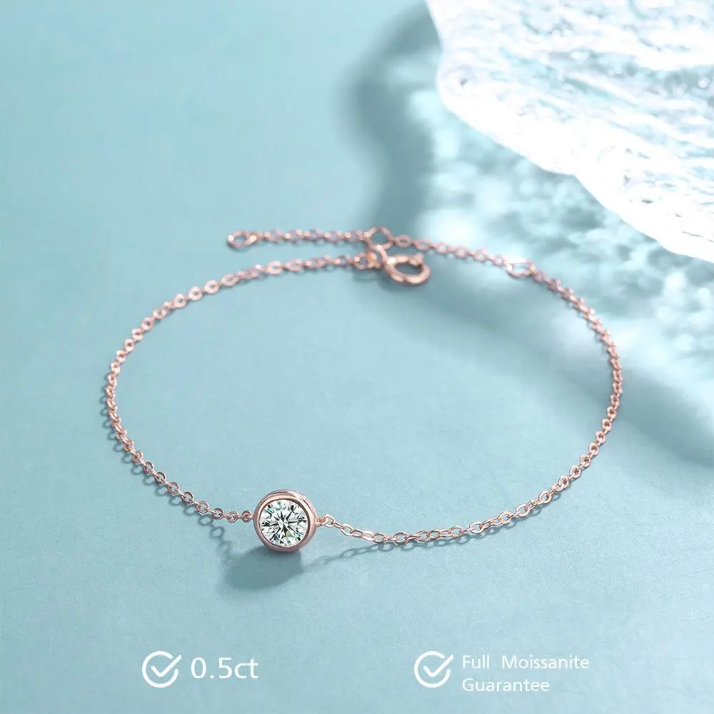 Gold Rounded Bracelet 1 CT