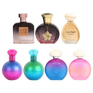 Bundle of 7 Women's Perfume! Dark Elixir(LUX003), Stellar Diamond Noir(LUX017), Love More(LUX011), Fancy Dreams(LUX049), Dreams Paradise(LUX048), Cloud Kiss Paradise(LUX056), Cloud Kiss(LUX057) Eau De Parfum Vaporisateur Natural Spray 100ml 3.4fl.oz.