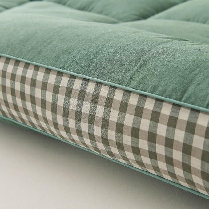 Mattress with checkered three-dimensional edges, 4 colors, Queen size