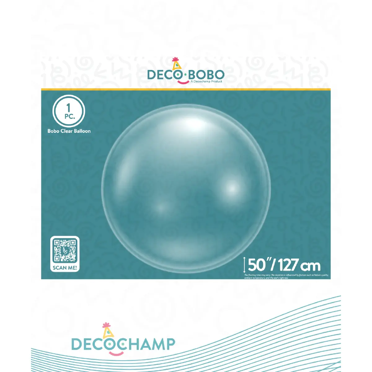 Decobobo DECOCHAMP  50" Clear Bubble (Single Pack)
