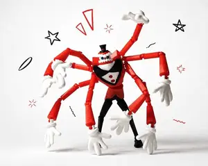 Articulated Figure | The Amazing Digital Circus | 3D Printed Flexi Fidget Toy | Gaming Desk Decor | Collectible Fan Gift