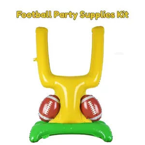 Football Party Supplies Kit – Touchdown Balloon Set with Goal Post & Decorations for Game Day, Tailgate, Super Bowl & Birthday Party Decor