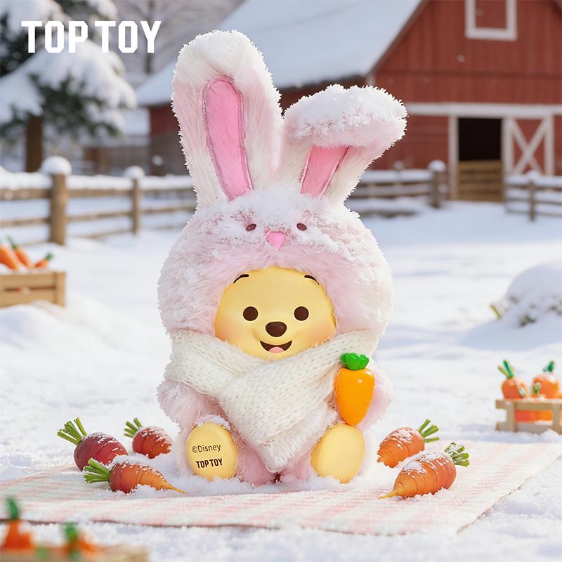 TOPTOY Winnie the Pooh Joyful Farm Blind Box, Farm-Themed Desk Decor, Perfect Holiday & New Year Gift for Ｗinnie Fans