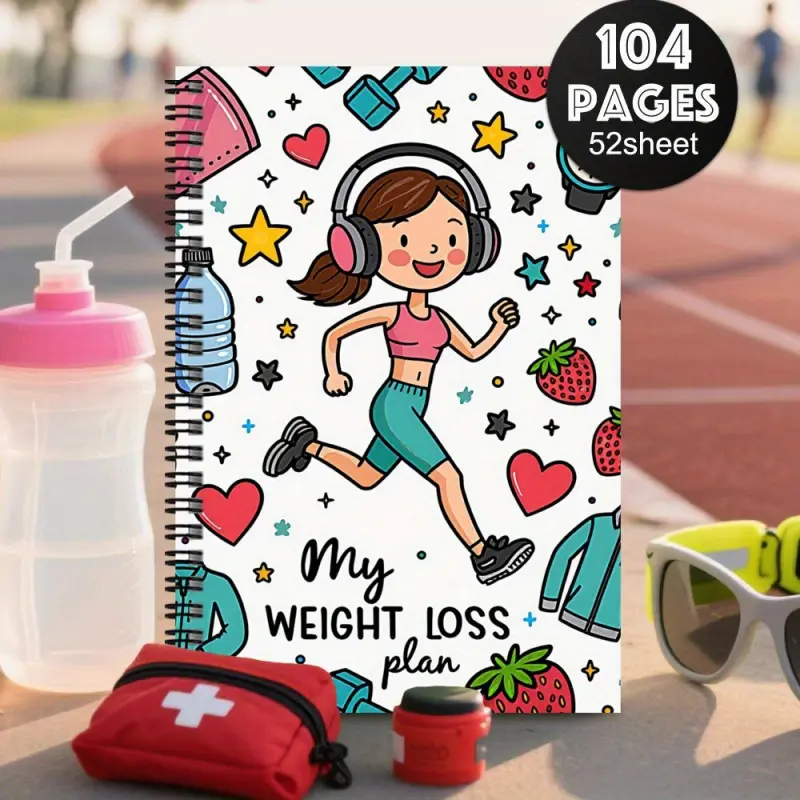 1 Weight Loss Planner & Health Journal Structured fitness schedule and daily workout plan Exercise Suitable for men and women Weight loss and fitness enthusiast journal Goal tracker and progress diary Workplace organizer