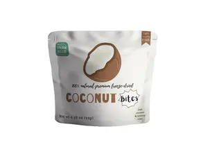 Snakklub Coconut Bites – Freeze-Dried Coconut, 100% Fruit Without Added Sugar/Additives/Preservatives Fruit Snack