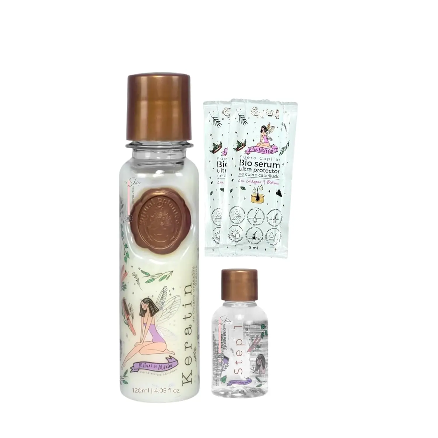 Ritual Botánico Keratina Orgánica | Treatment to Straighten, Repair and Relax Hair Keratin Small, 120ml/4.05 Fl Oz)