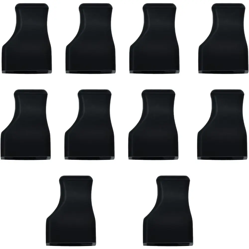 10 Pieces Coffee Syrup Pump Tip Covers, Black Rubber Syrup Caps, Portable and Practical Pourer Caps For Syrup Pump Pour Dispenser, Oil and Liquor Bottles, Clean and Preserved