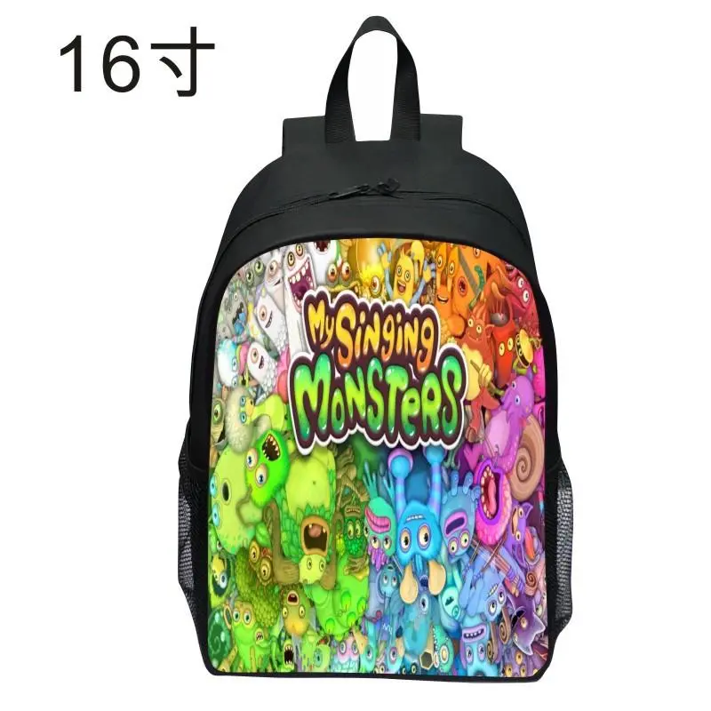 New Product Printed My Singing Monster Backpack Cartoon Backpack Primary School Grade