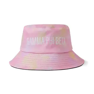 Gamma Phi Beta Bucket Hat - Tie Dye - Embroidered Logo