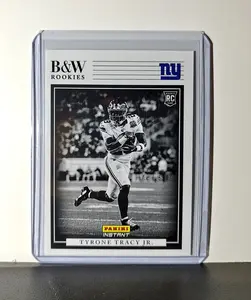 Tyrone Tracy Jr. 2024 Panini NFL #8 Black & White Rookies Card Giants 1 of 680