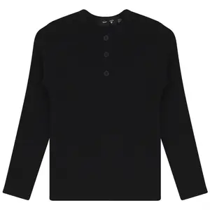 Rib Basic Henley Top