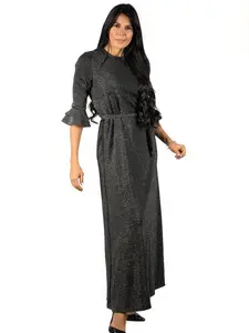 Devorah's Secret Maxi Dress Gray Sparkle