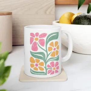 [Sale off up to 50%] Subtle Anti-Trump Flowers Mug  F*ck Donald Trump Coffee Cup  Anti-Maga Not My President  Gift for Democrat  Feminist Mug  FDT Merch