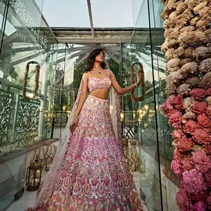 Stunning Pink Lehenga Choli - L-3045-Glamour, gems and threads
