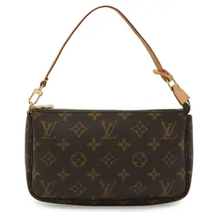 Pre-owned Louis Vuitton Canvas Shoulder Bags Monogram Pouch