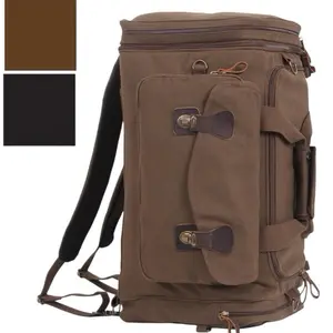 ROTHCO Canvas Extended Stay Travel Duffle Bag - Convertible Design, Top Grade Canvas, Various Carry Options, Adjustable Shoulder Straps, Comfortable Padded Wear, Grab Handles, Water Resistant Backpack