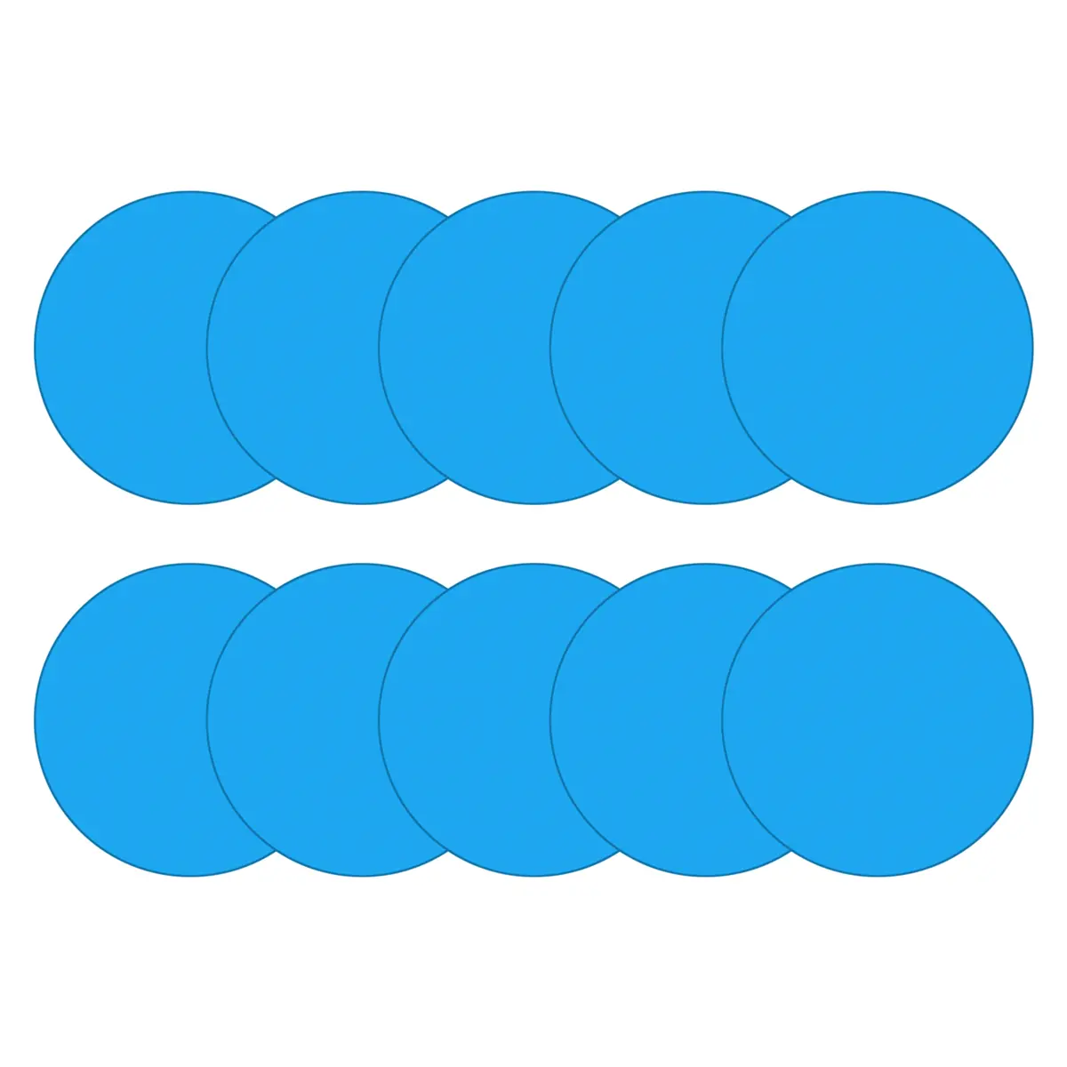 Self-Adhesive Repair Patches for Swimming Pools, Pack of 10 PVC Pool Repair Kit, Self-Adhesive Underwater Repair Pool