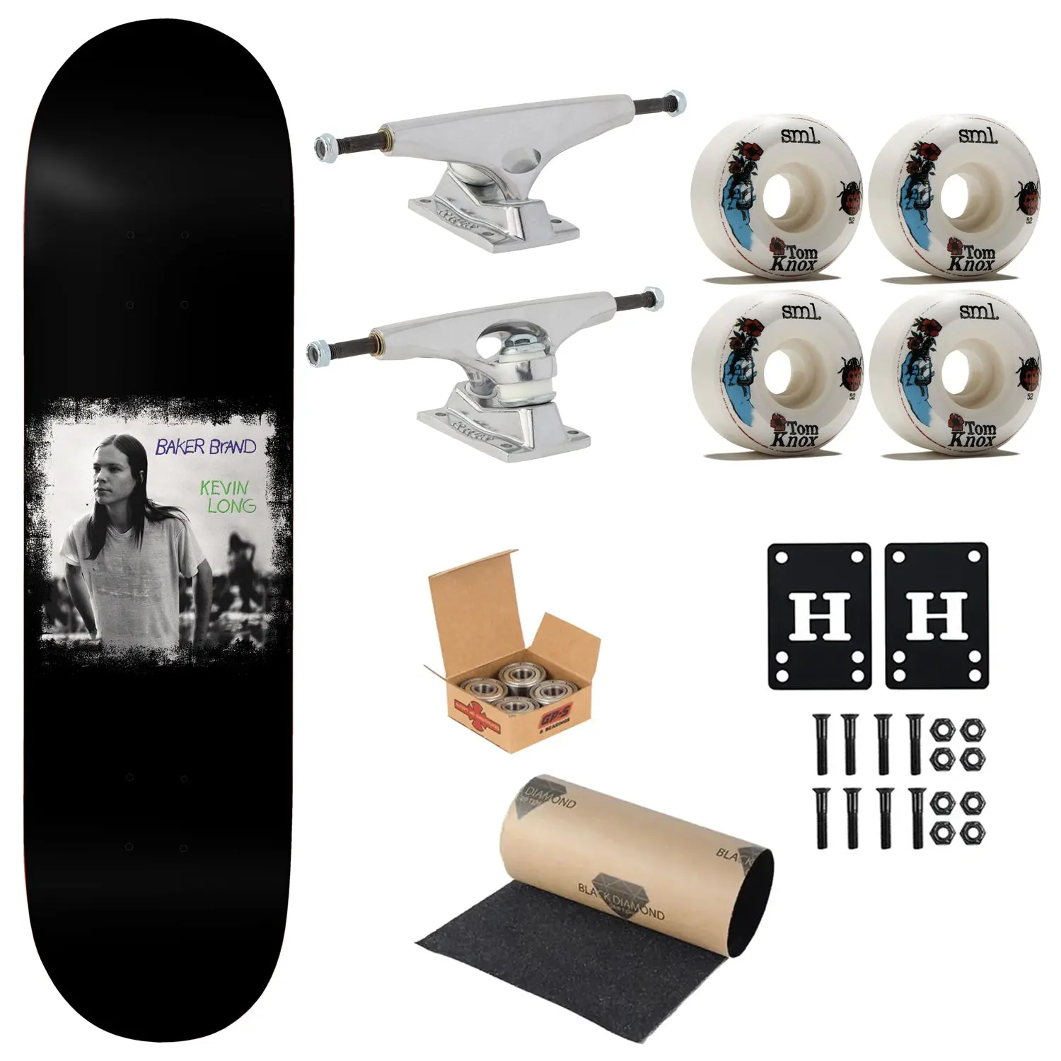 Baker Premium Complete Skateboard Spanky Jr 8.25" Ft. Krux/SML/Independent