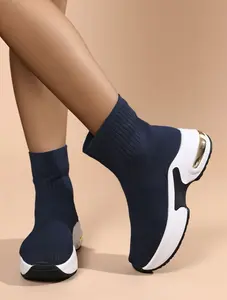 High‑Heel Sock Sneakers