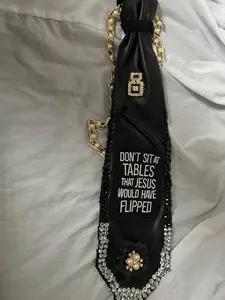 Leather tie custom and handmade